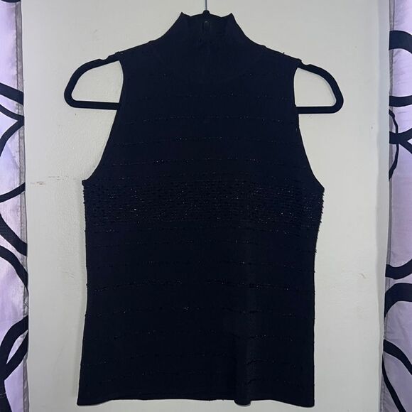 Adrienne Vittadini sleeveless beaded blouse - Picture 1 of 6